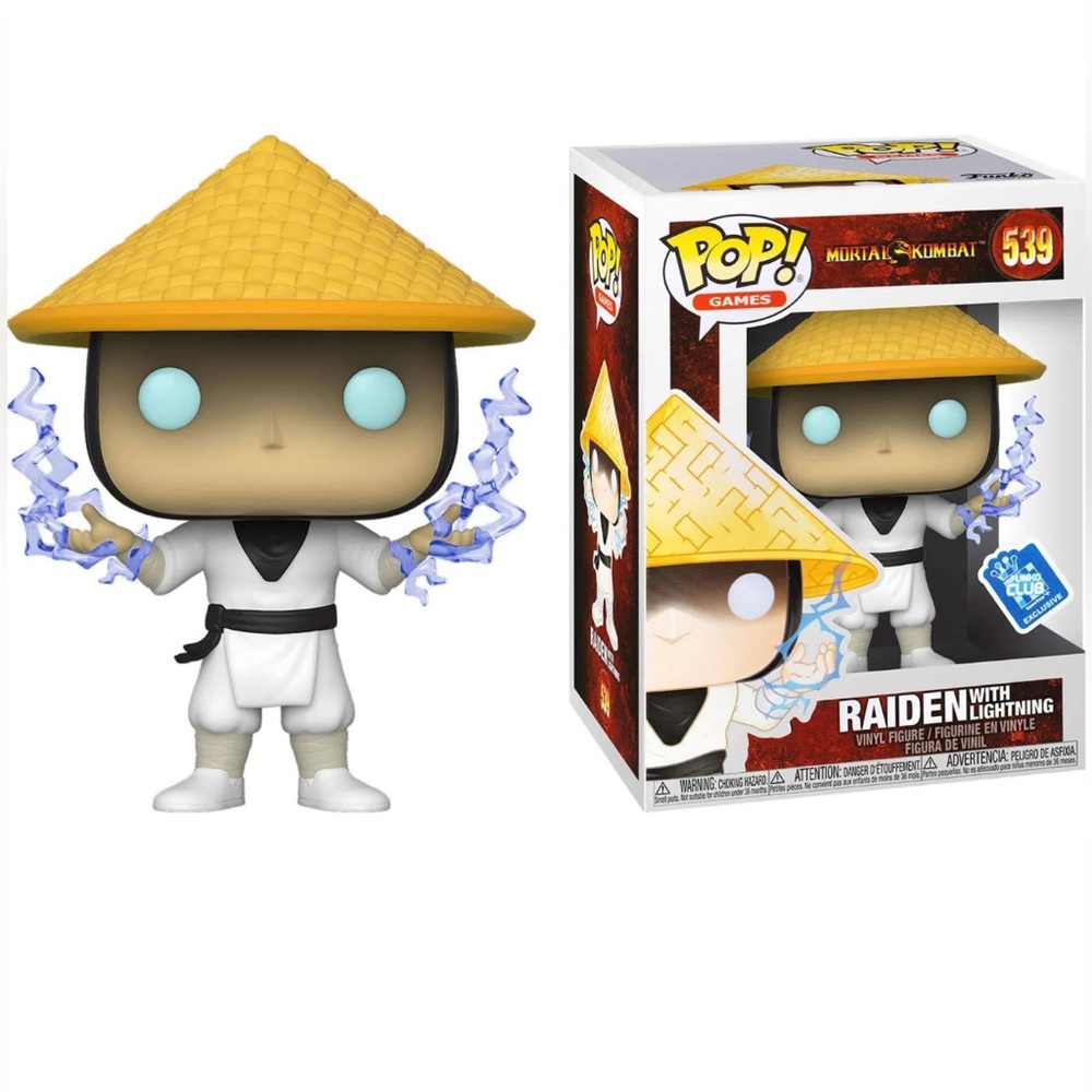 Funko Pop! Games Mortal Kombat Raiden W Lightning Funko Exclusive Figure #539